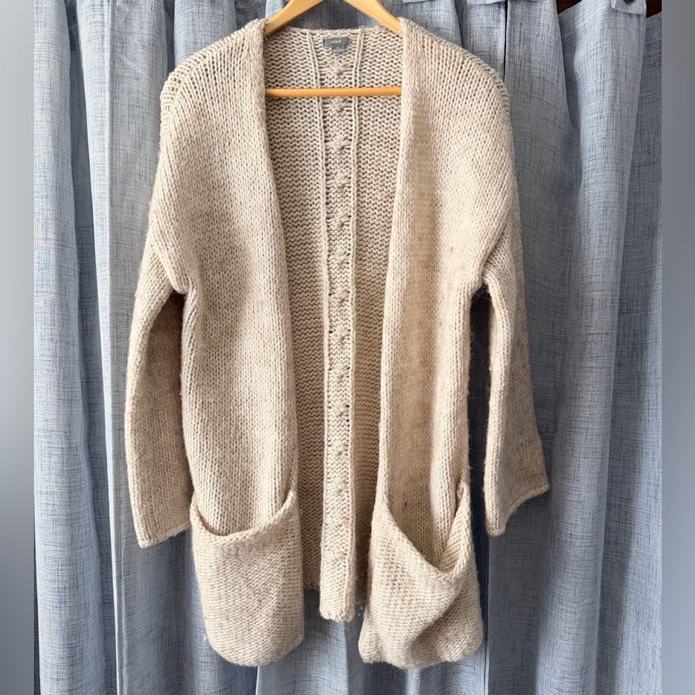 Aerie Cream Knit Cardigan